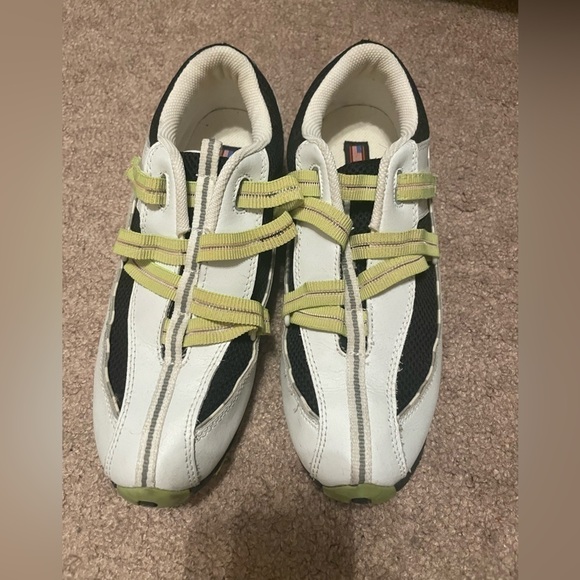 US Polo Assn white yellow Velcro strap on sneakers size 9.5 M - Picture 7 of 9
